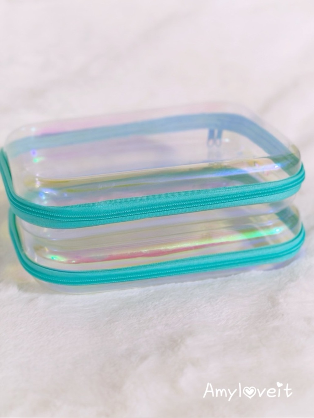 Target Up & Up Viral Hard Sided Zipper Iridescent Pencil Cases Set Of 2